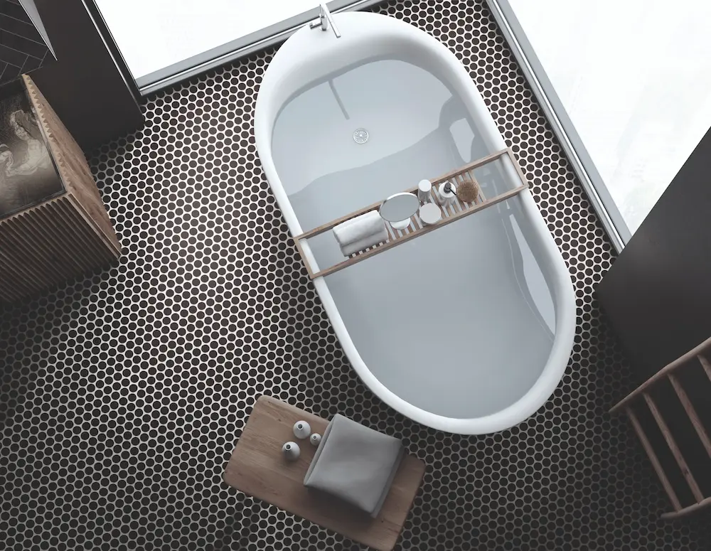 Moderna kopalnica z ekskluzivno mozaik keramiko Realonda