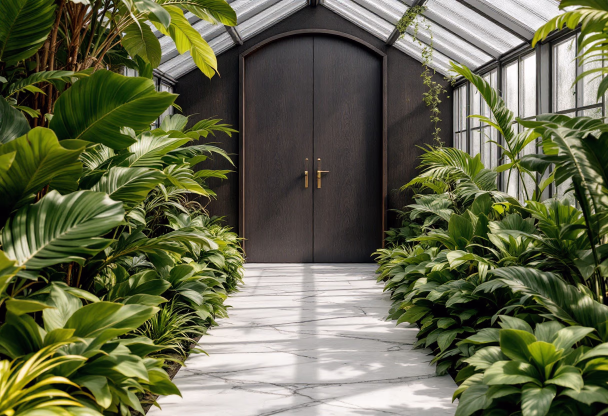 image of greenhouse setup