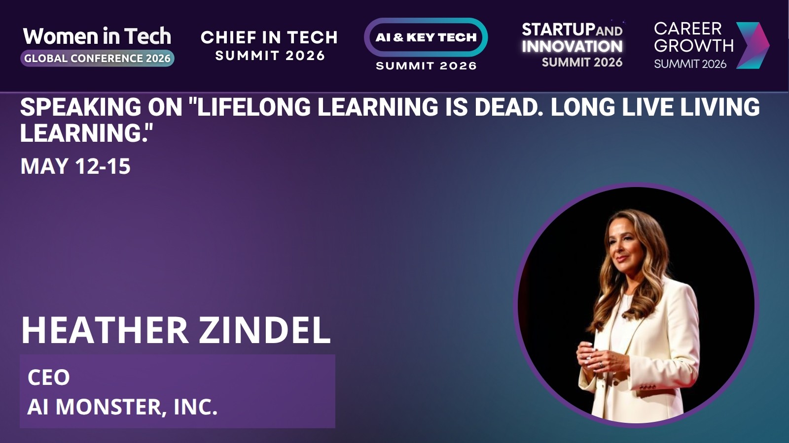 AI Monster To Speak at Women in Tech Global Conference