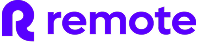 Remote company logo with stylized letter R in purple.