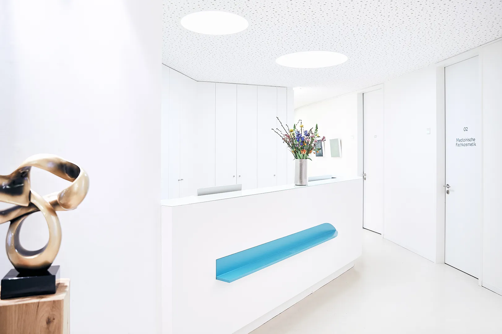 Empfangstheke der Praxisklinik am Germania Campus