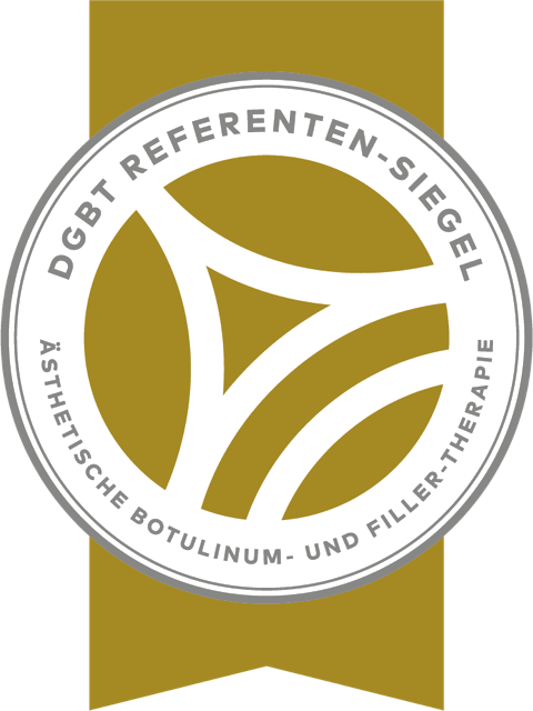 DGBT Referenten-Siegel, Ästhetische Botulinum- und Fillertherapie