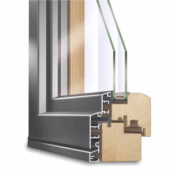 Baies vitrées bois / alu