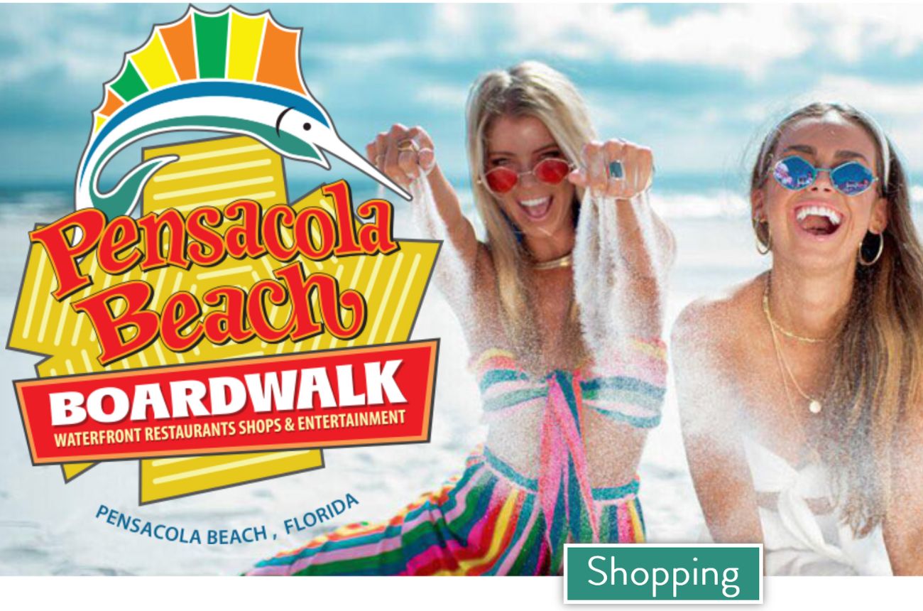Pensacola Beach Boardwalk Shopping