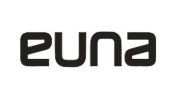 Euna logo with stylized lowercase letters in a modern font.