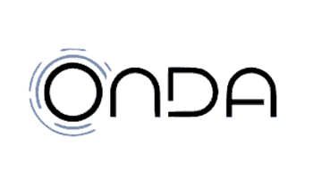 Logo text reading 'ONDA' with circular wave-like design around the O.