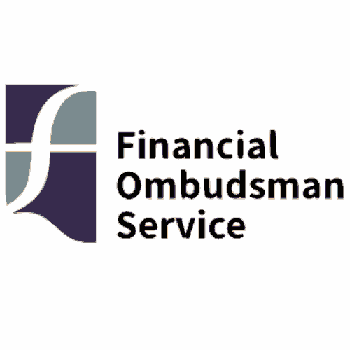 Financial Ombudsman Service logo with stylized F and O shapes in blue and gray.
