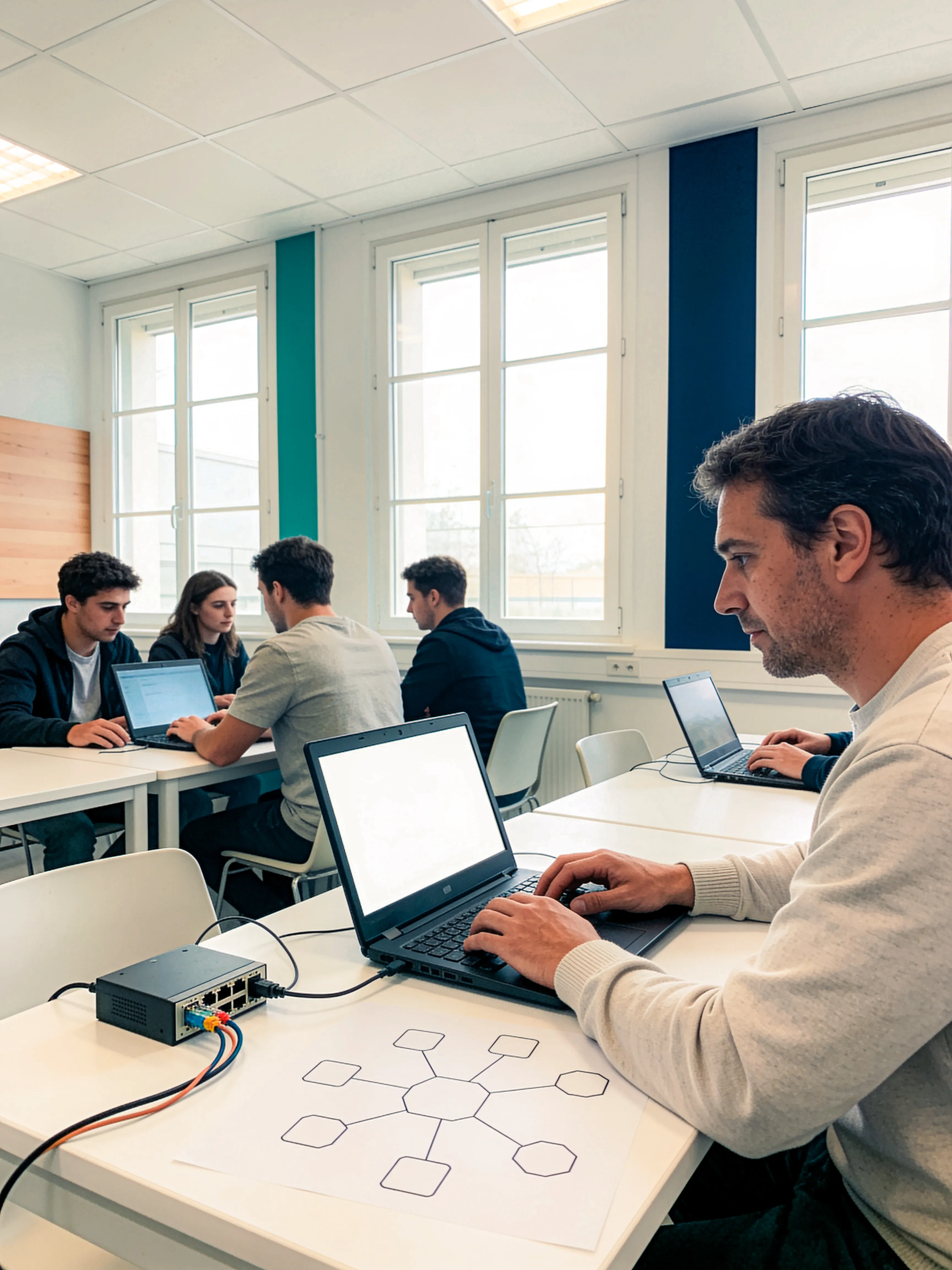 Illustration du domaine Informatique et cybersécurité chez ISFAC