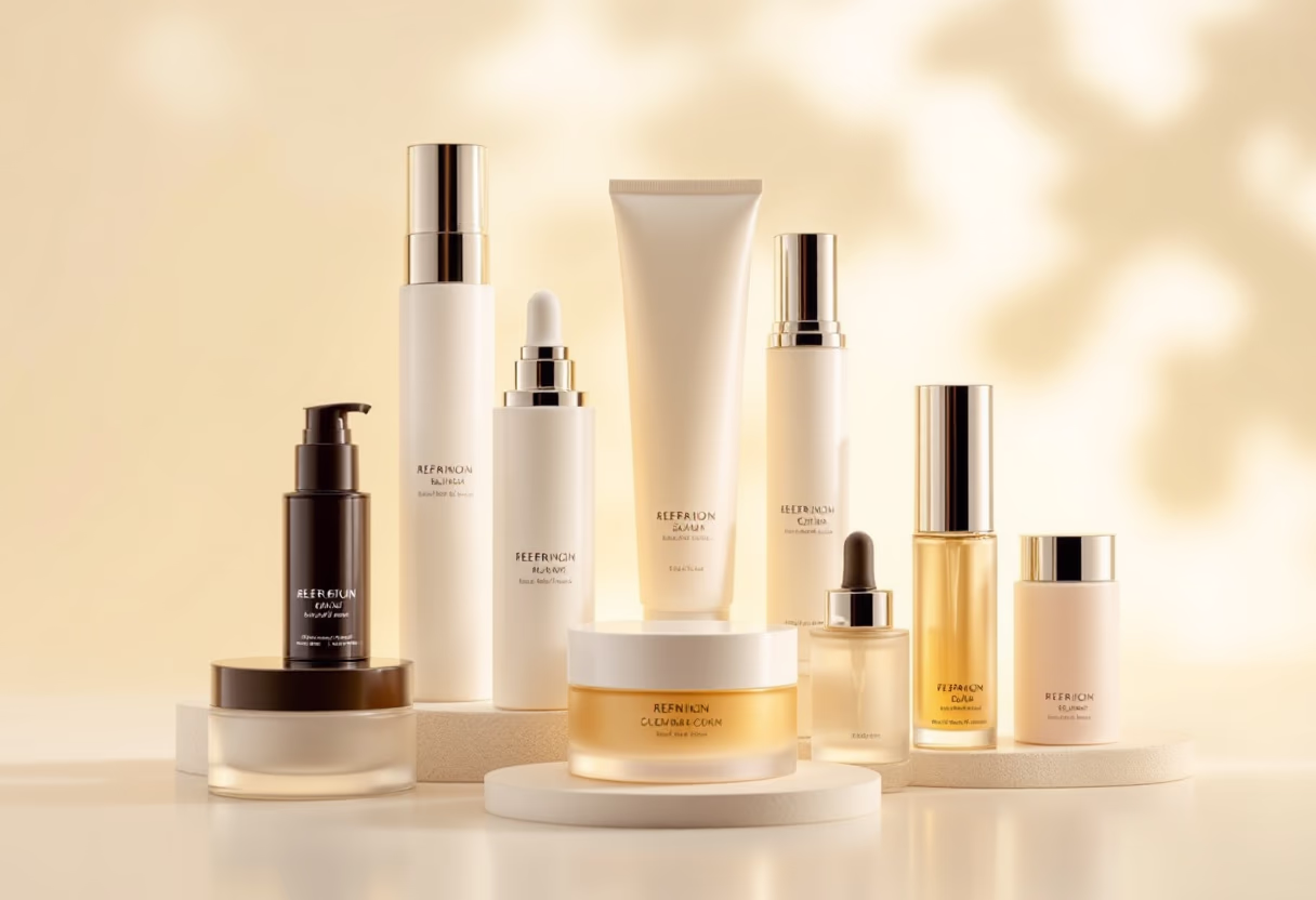image of elegant beauty product arrangement