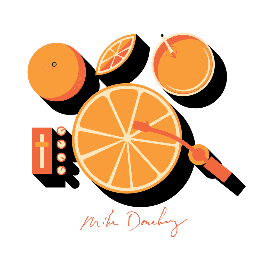 Colorful custom screen printed apparel with orange design — Six Stitch Apparel print shop work