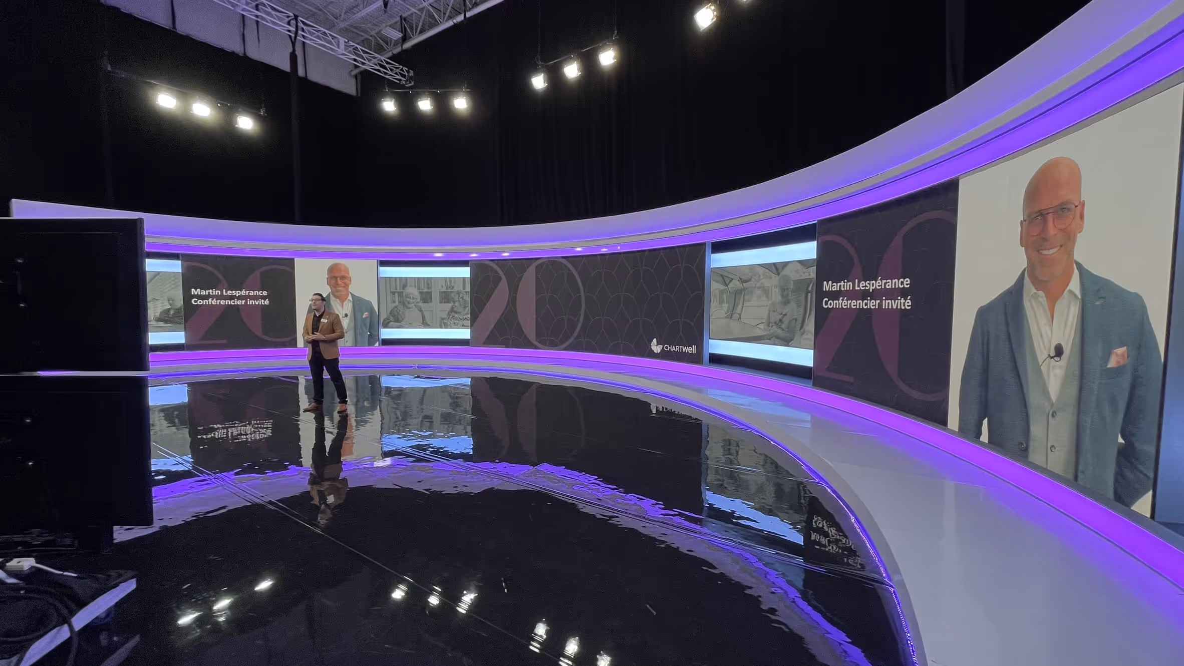 Martin Lesperance on Stage