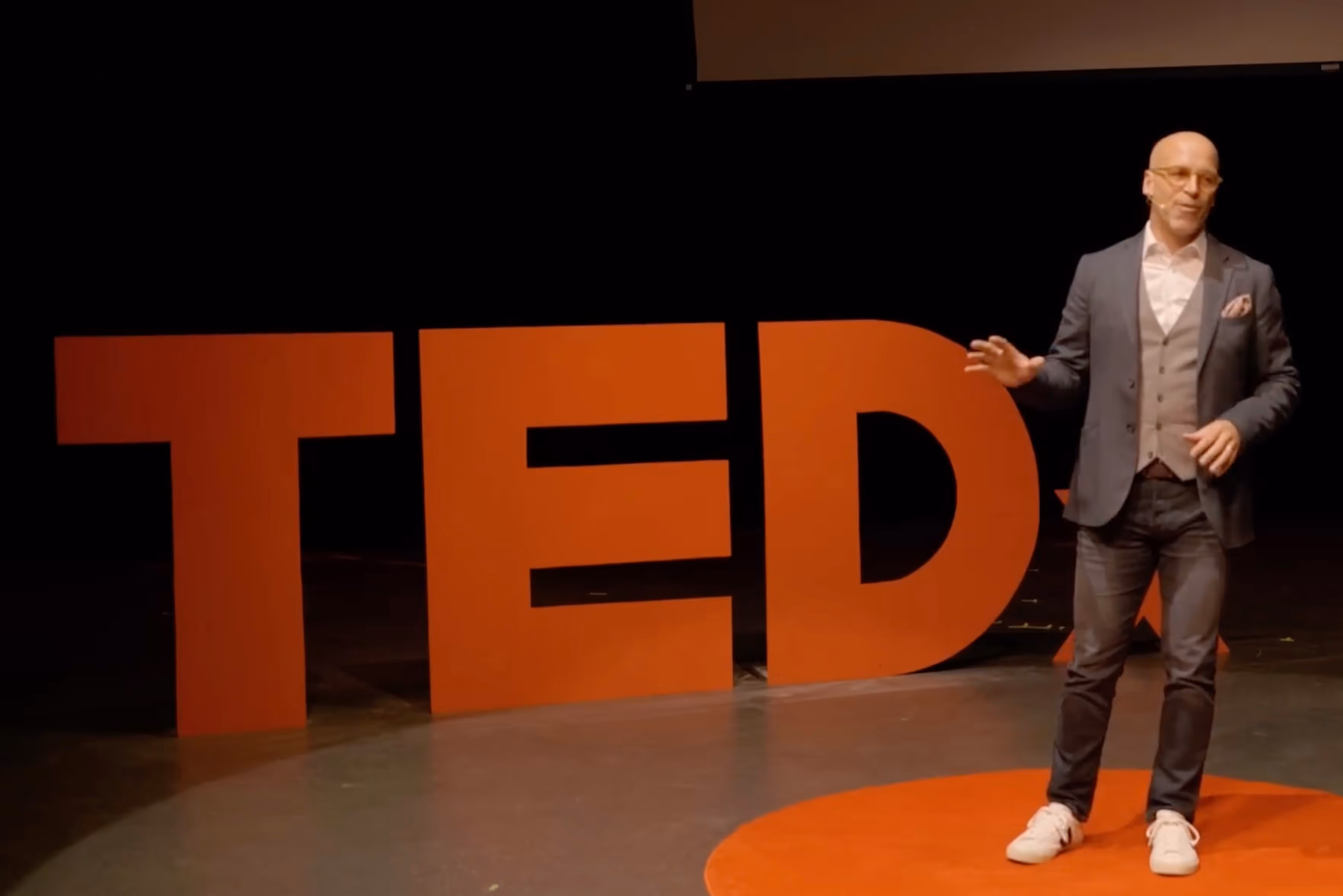 Martin Lesperance on TEDx Stage