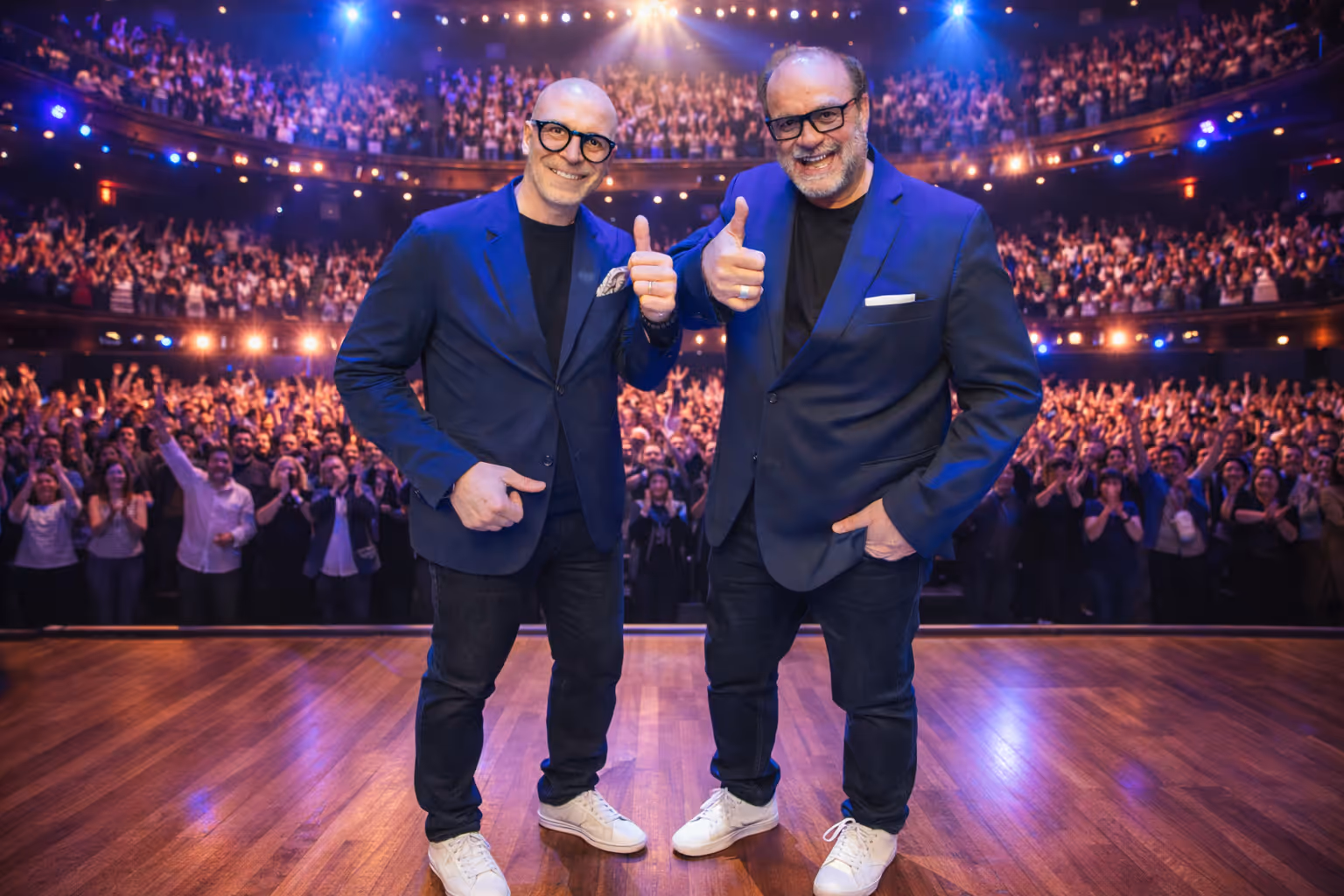 Martin Lesperance  & Patrick on Stage