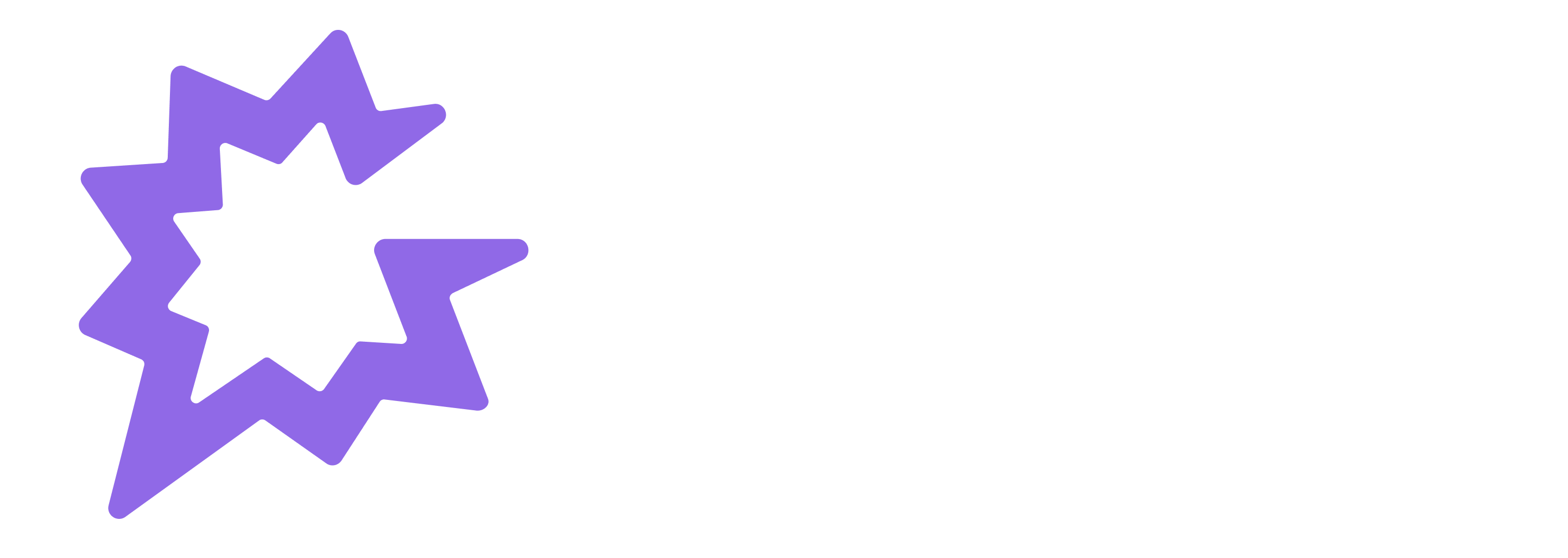 Abstract symmetrical geometric shape composed of four white arrow-like segments forming a diamond.