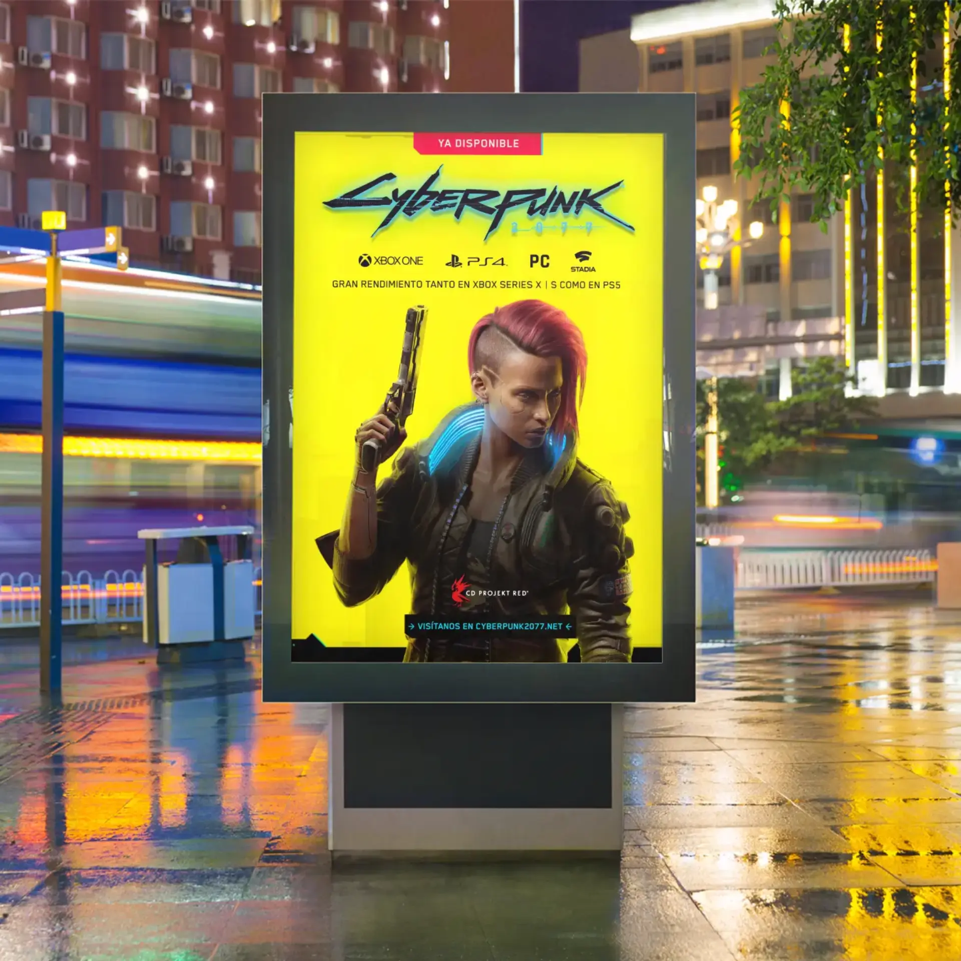 Portada - Propuesta de publicidad exterior para Cyberpunk 2077
