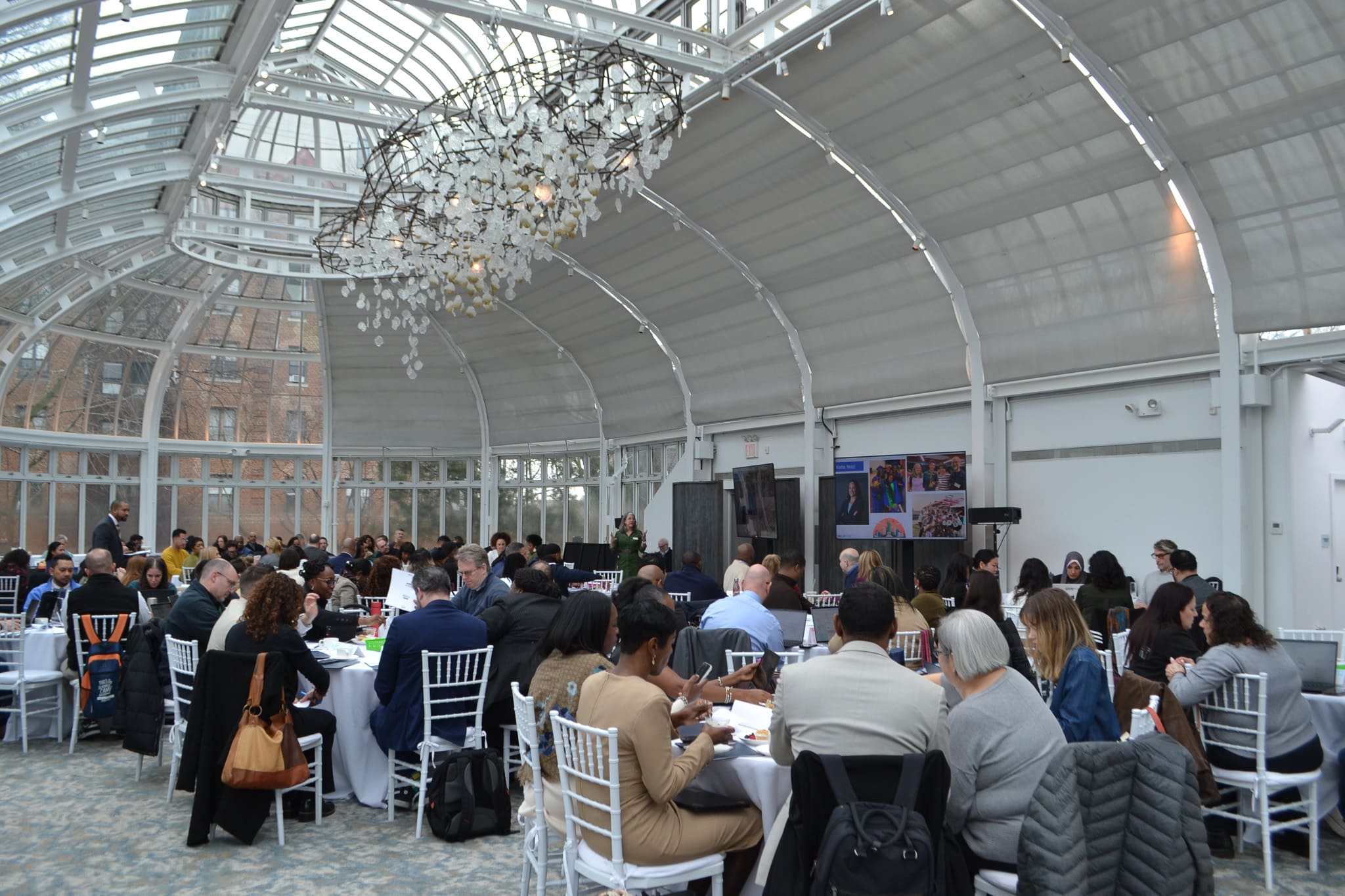Brooklyn North High Schools students and staff at a school event