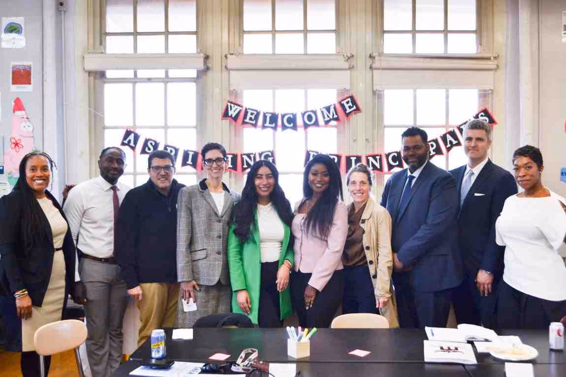 Group of educators gathered at Welcome Aspiring Principals event