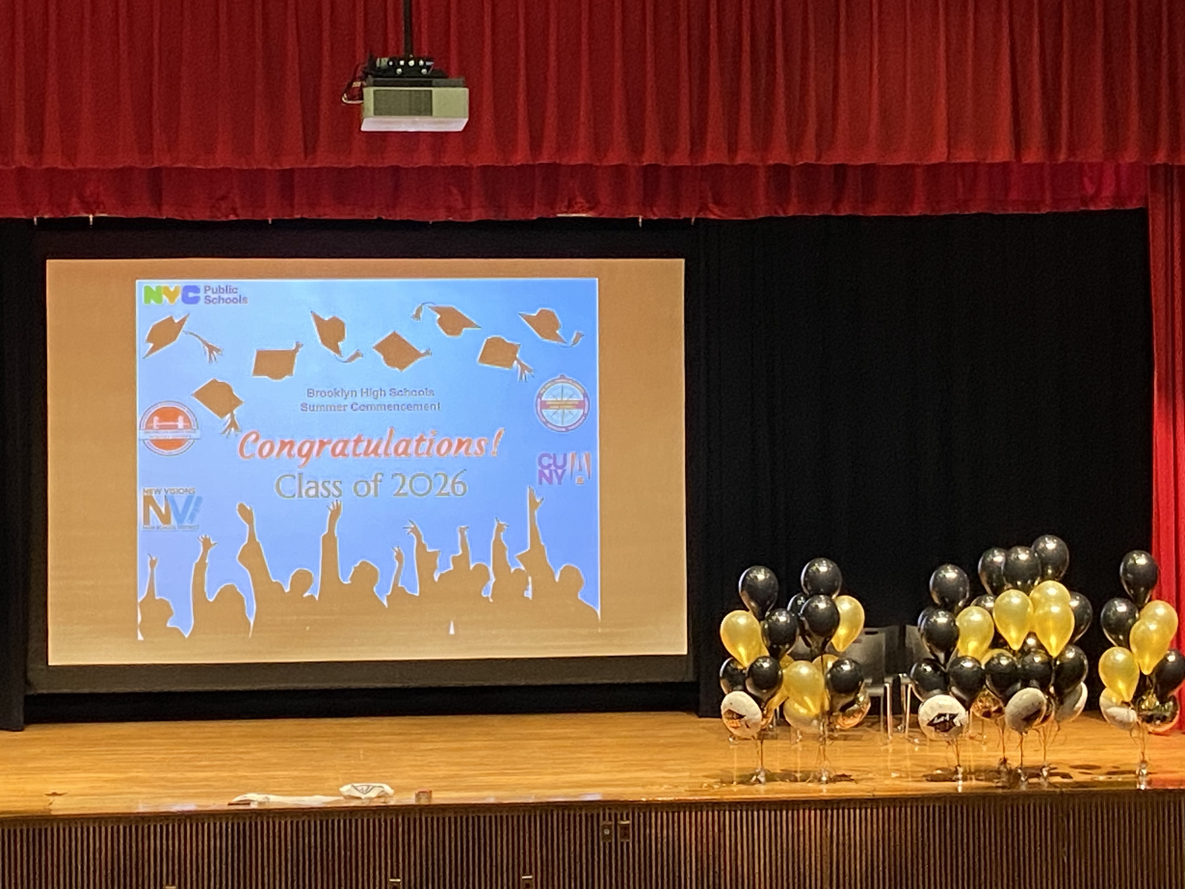 Stage set for Brooklyn High Schools Class of 2026 commencement ceremony