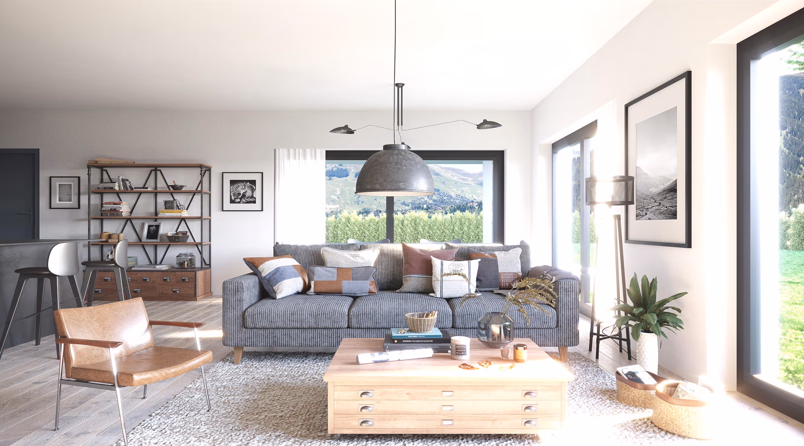 Visualisierung Wohnzimmer