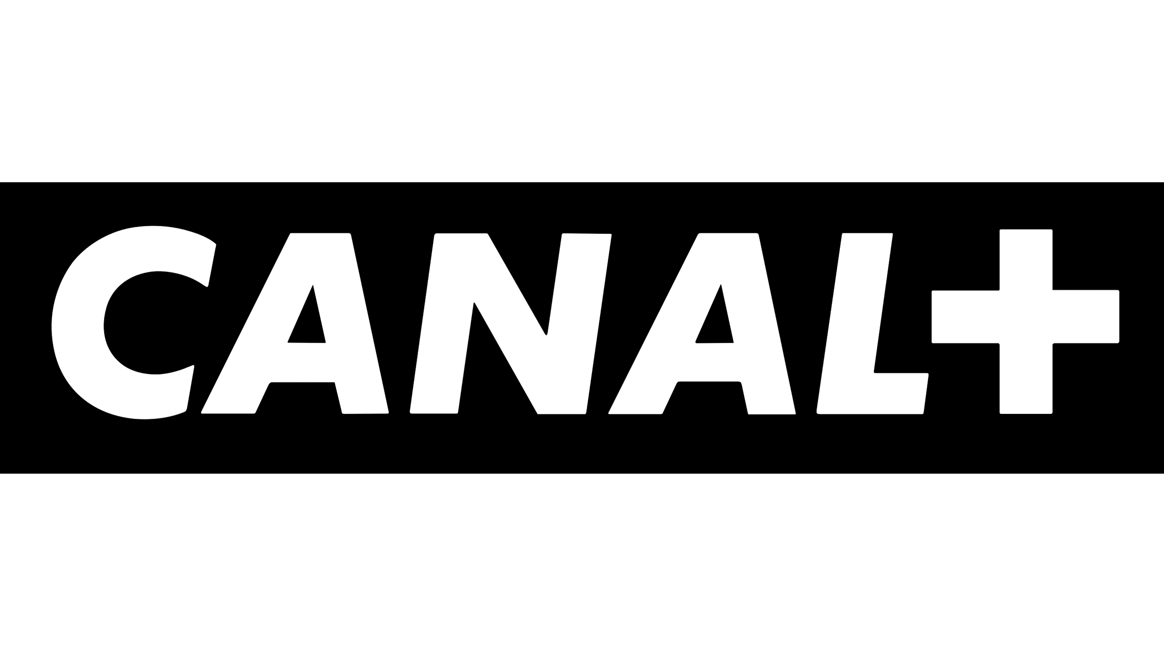 Canal+ logo in bold white text on a black rectangular background