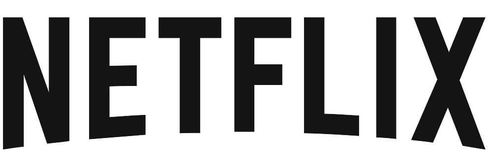 Netflix wordmark logo in large black letters on a white background
