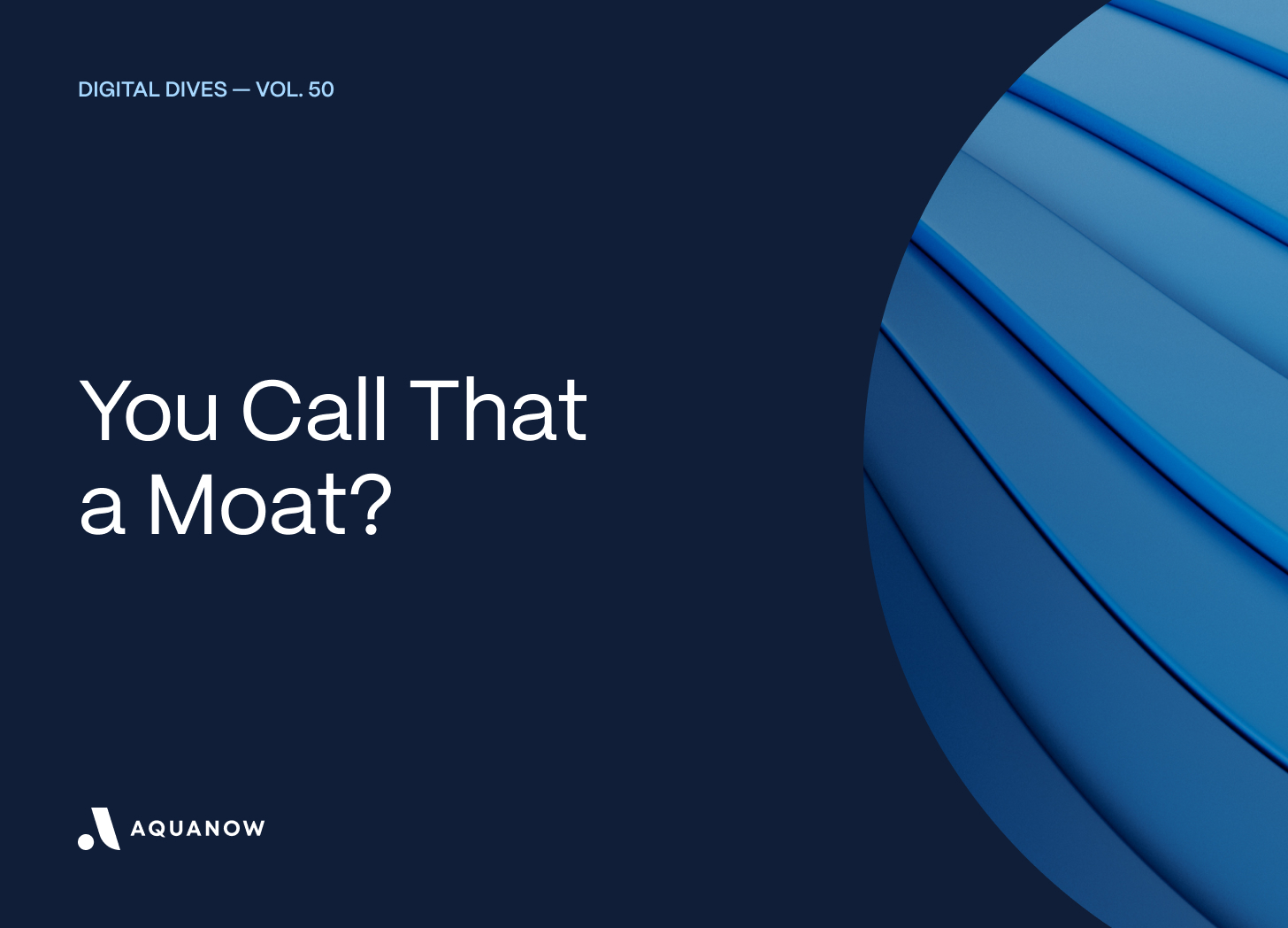 You Call That a Moat? — Digital Dives Vol. 50