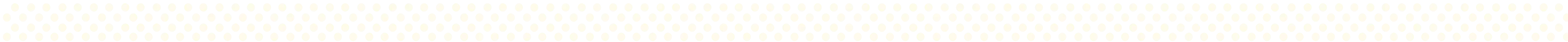 A horizontal pattern of evenly spaced small yellow dots on a black background.