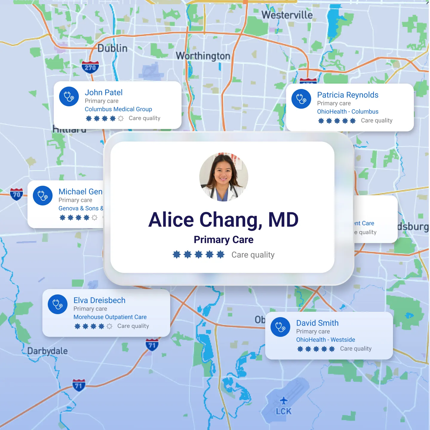 Sidecar Health iPhone app mockup