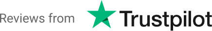 Trustpilot logo with text reading Reviews from Trustpilot and a green star icon.