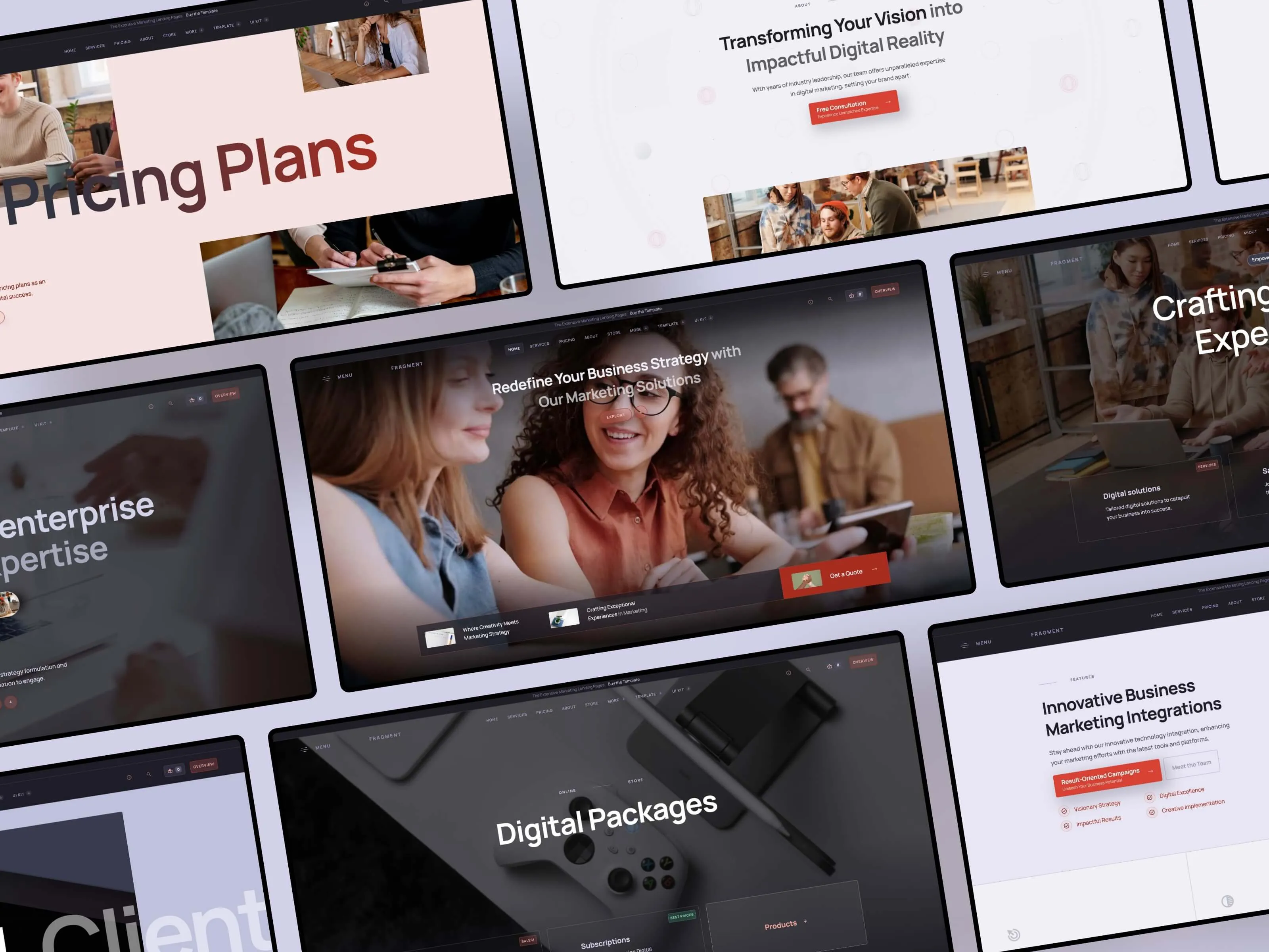 Fragment: The Webflow CMS Template for Marketing Landing Pages