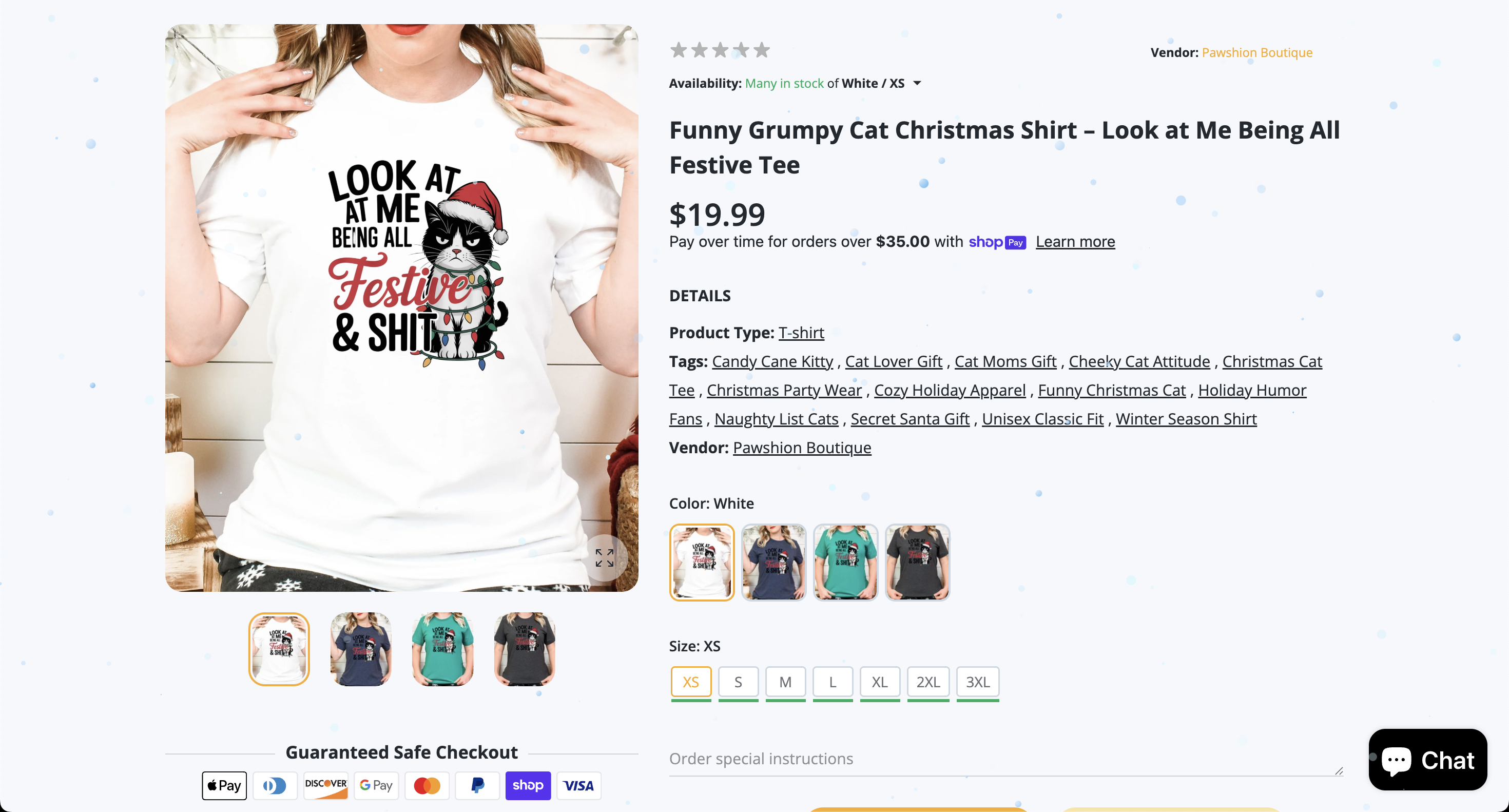 Pawshion Boutique social proof section