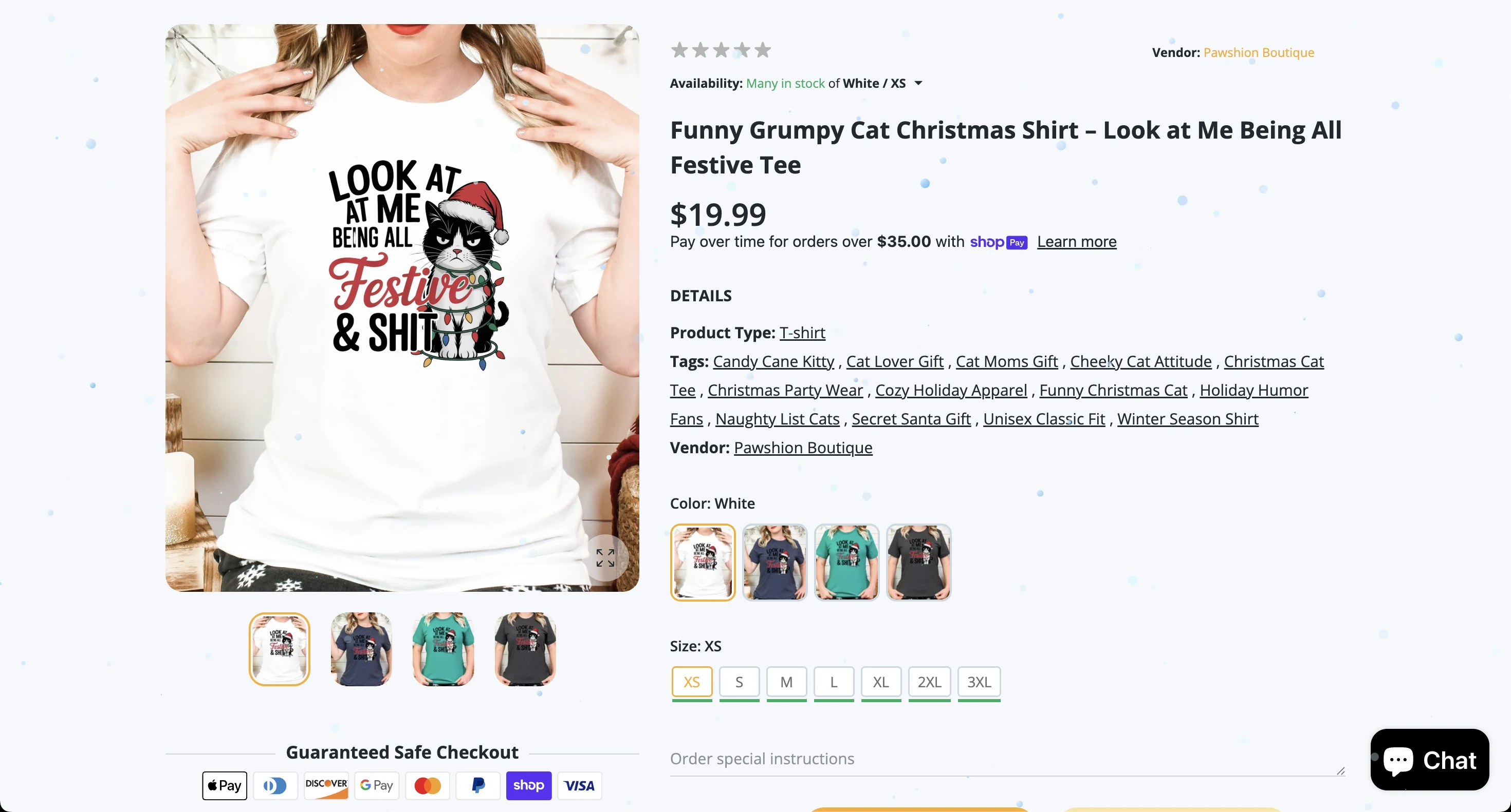 Pawshion Boutique Shopify product presentation system for boutique fashion merchandising