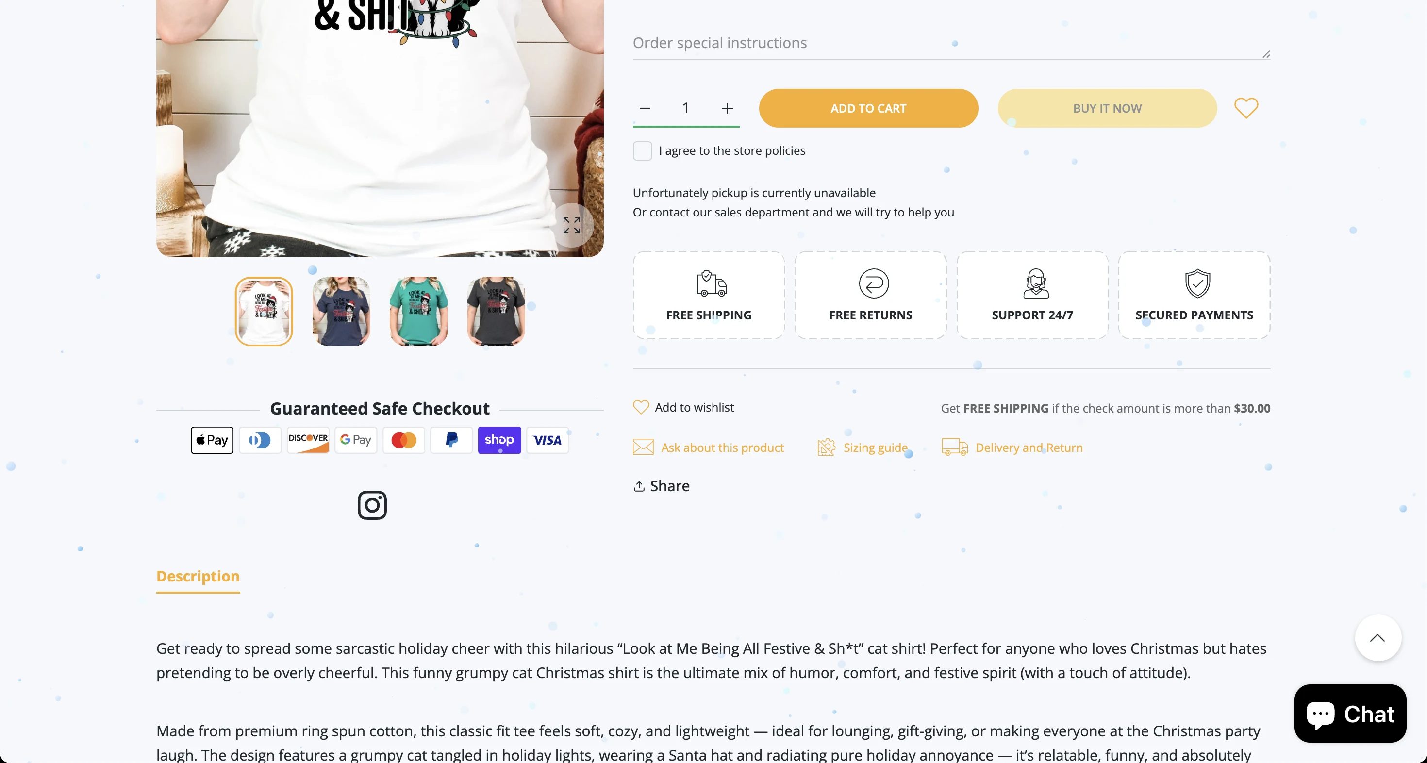 Pawshion Boutique optimized purchase flow showing product selection and checkout-focused UX