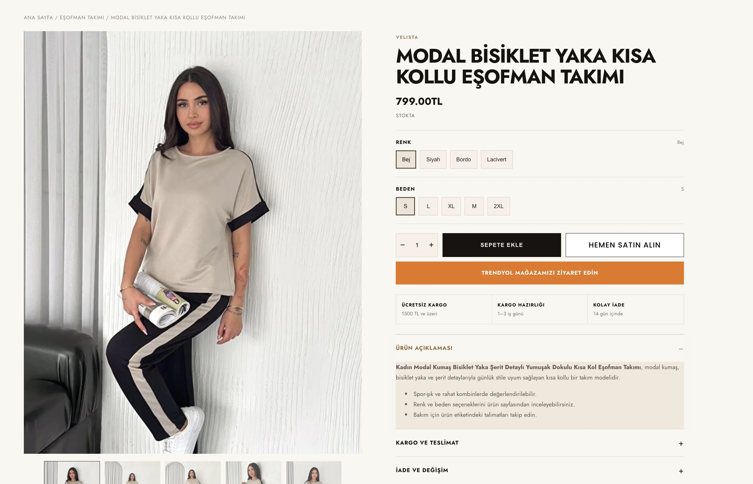Velista Shopify product detail page redesigned for clearer product information and a smoother purchase journey