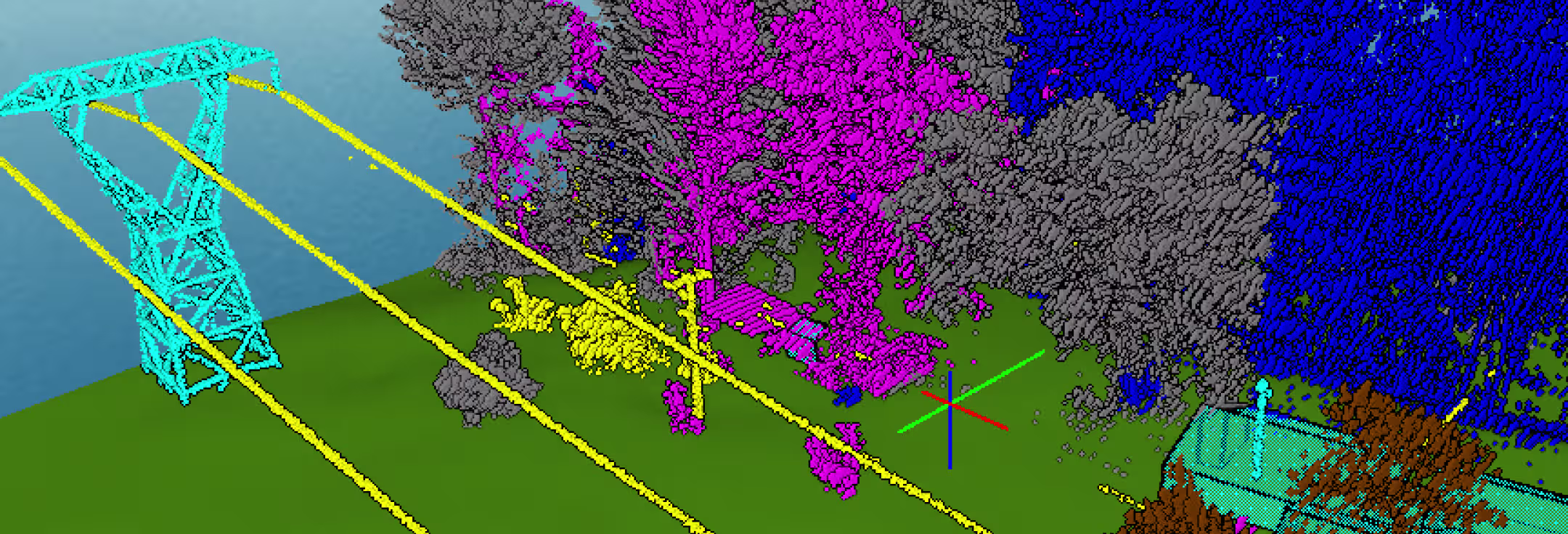 Utilities corridor monitoring illustration