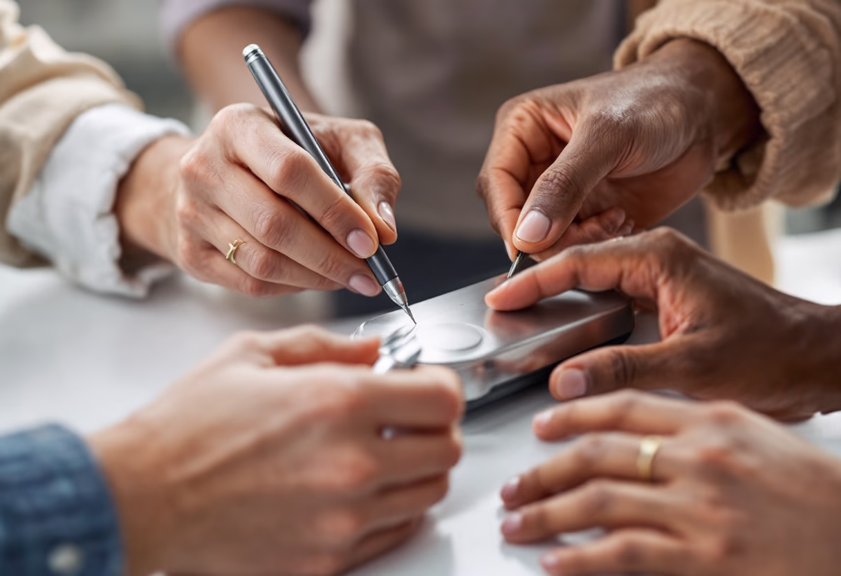 image of diverse group collaboration (for a hr tech)