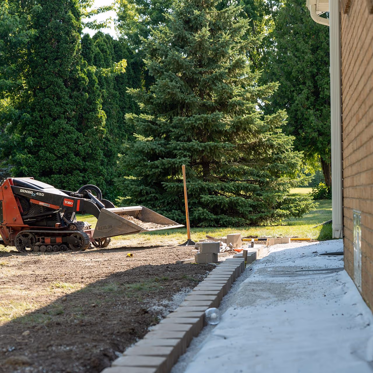 patio installation and outdoor living space construction