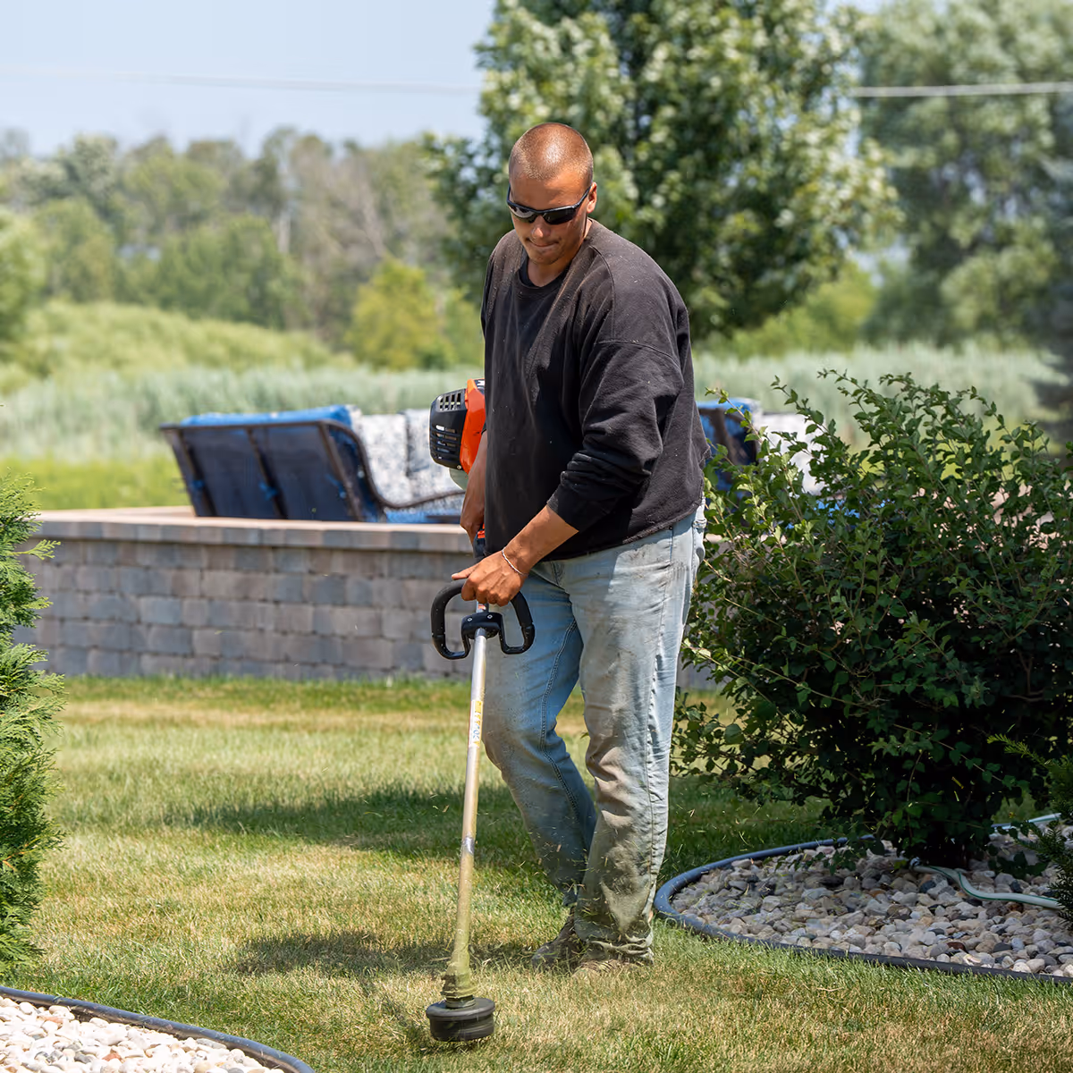 weekly lawn mowing trimming edging and blowing services near me