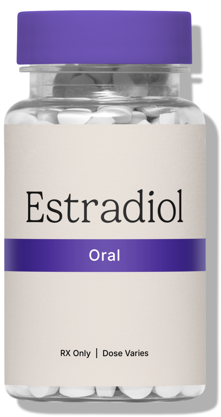 RoarMD Estradiol oral tablets for hormone replacement therapy in branded packaging.