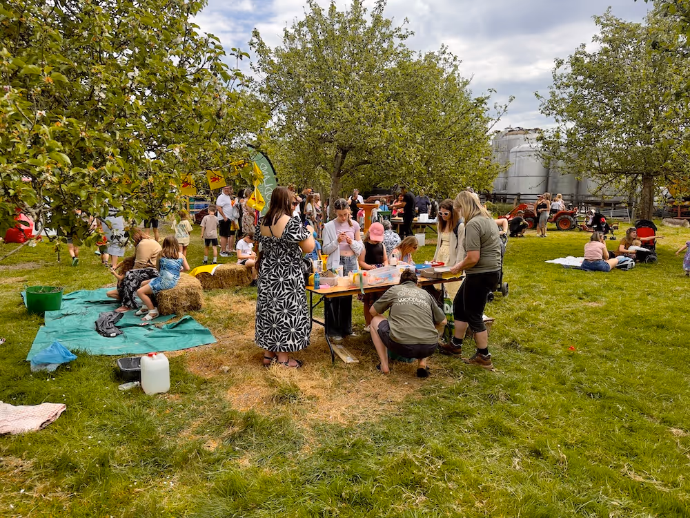 People celebrating Somerset Day.
