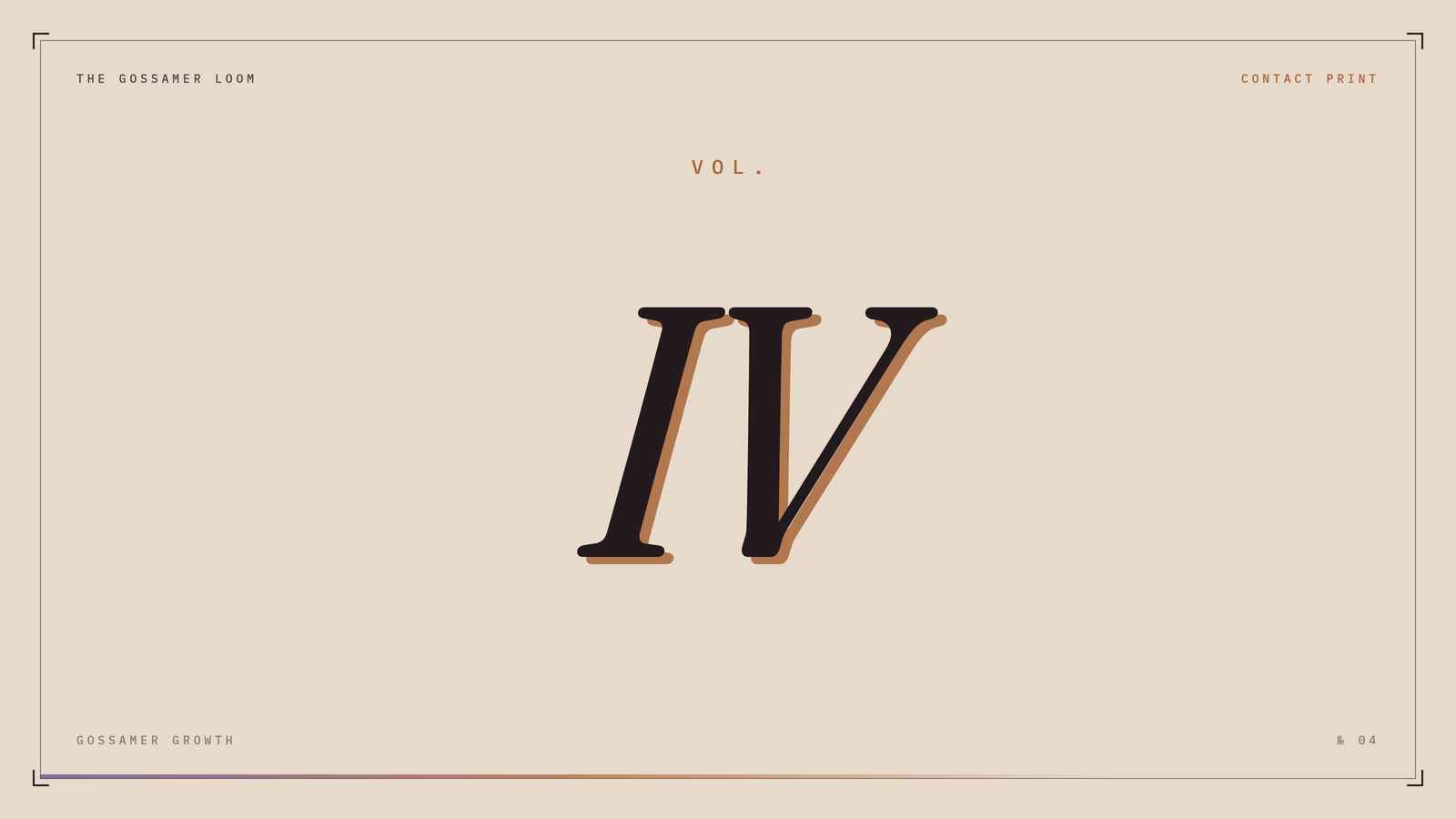 Gossamer Loom Vol. IV cover