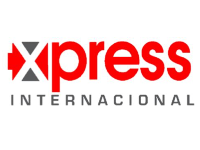 Xpress Internacional logo with 'Xpress' in red and 'Internacional' in gray.