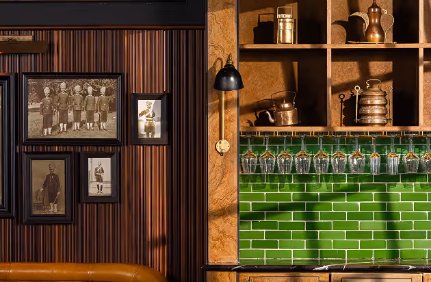 The green tiled bar at Doolally
