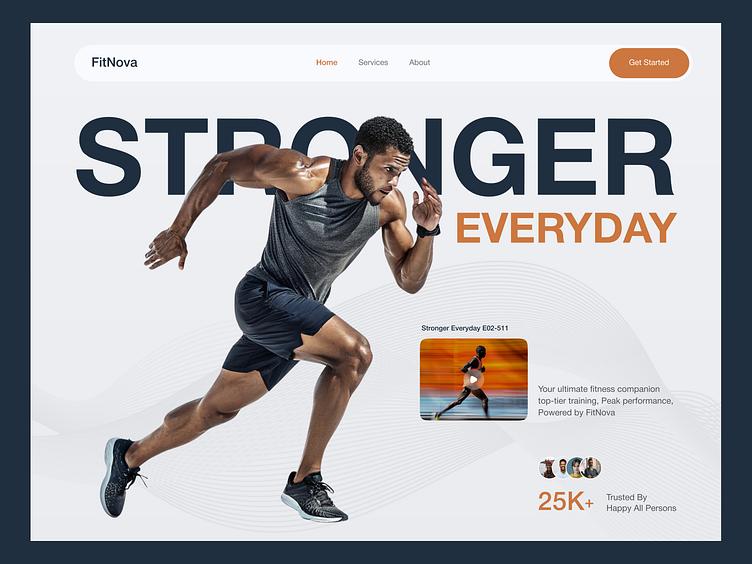 Health & Fitness Website | Train Smarter, Live Stronger by Abdullah Al Mamun ✪ on Dribbble