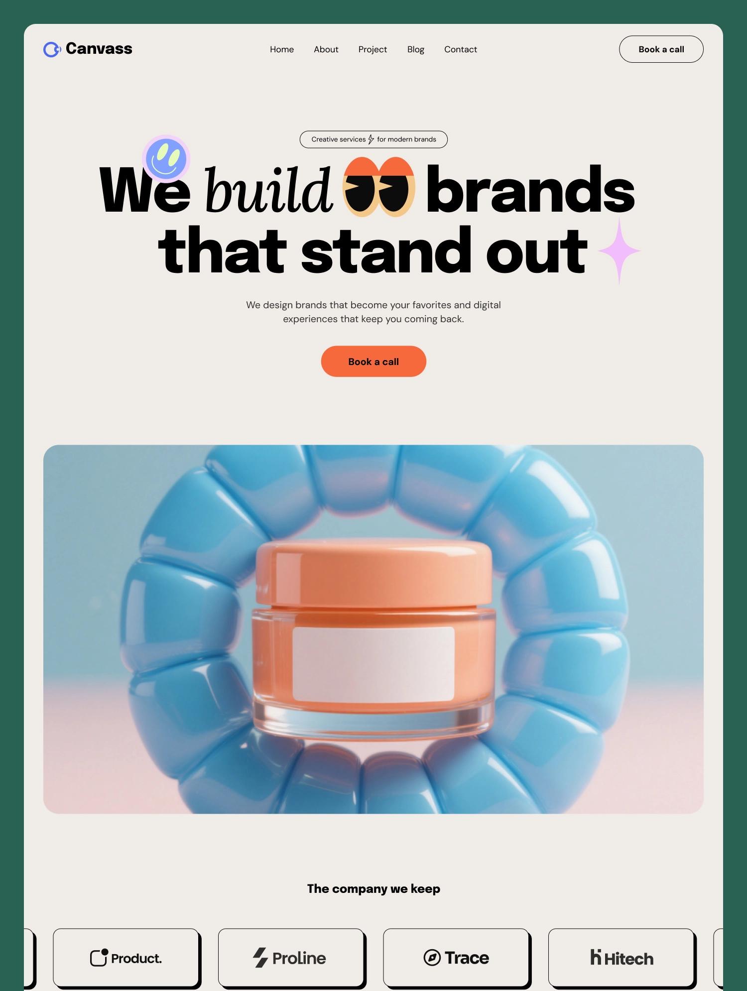 Canvass Website Page Template for Webflow