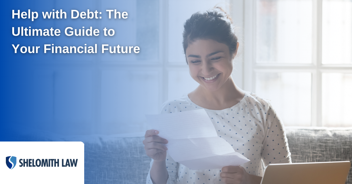 A person looking at their debts and analyzing their financial situation