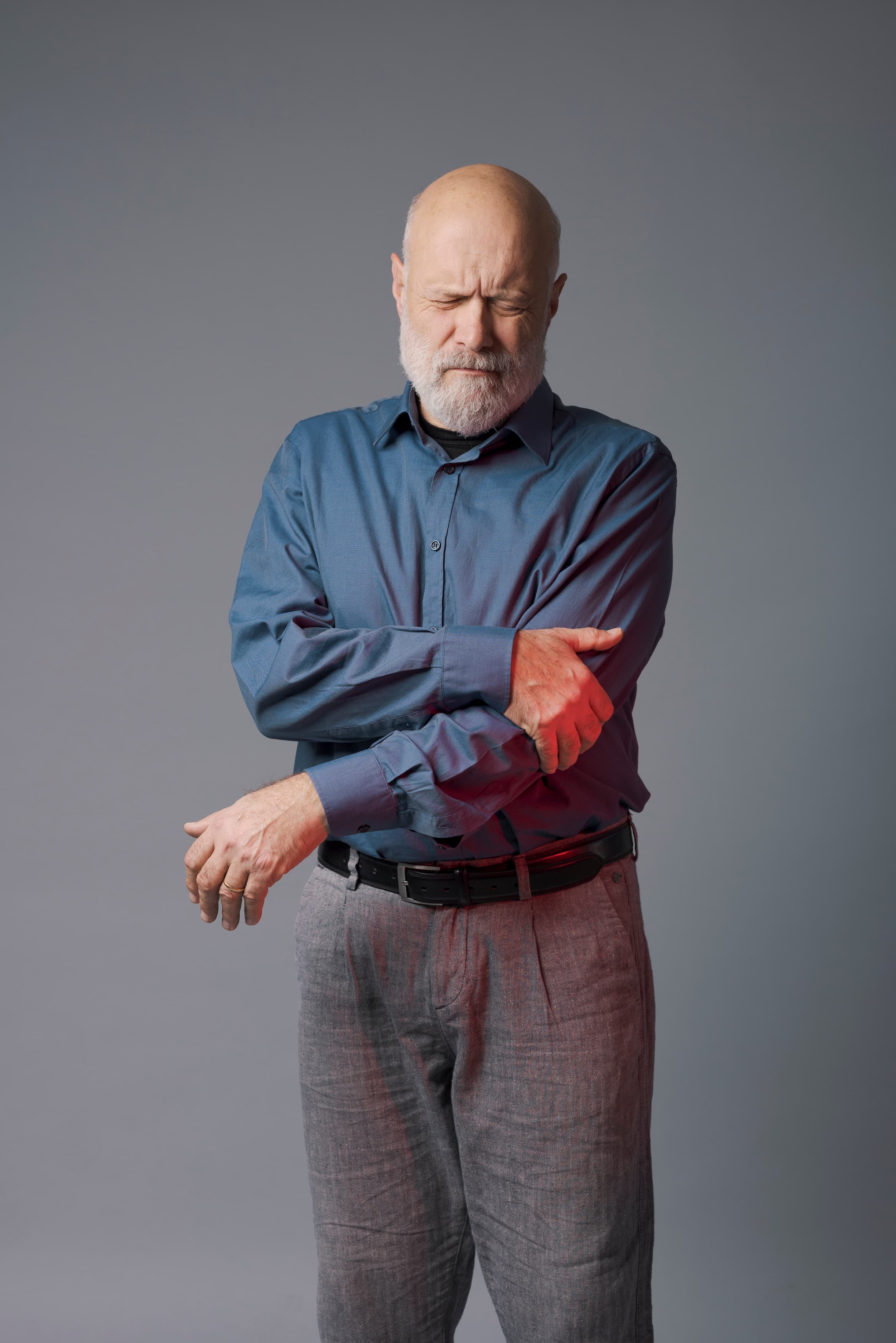 Man with arm pain