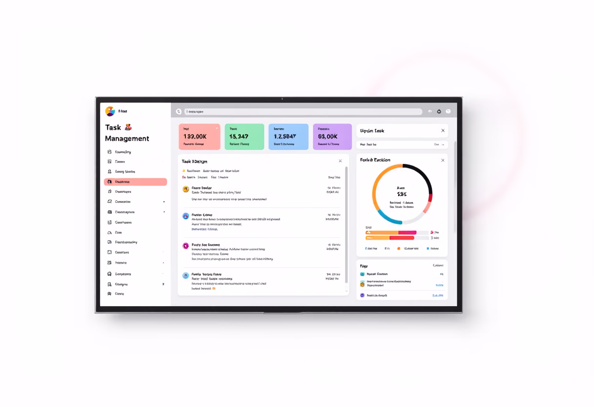 interface of task management module for productivity tools business