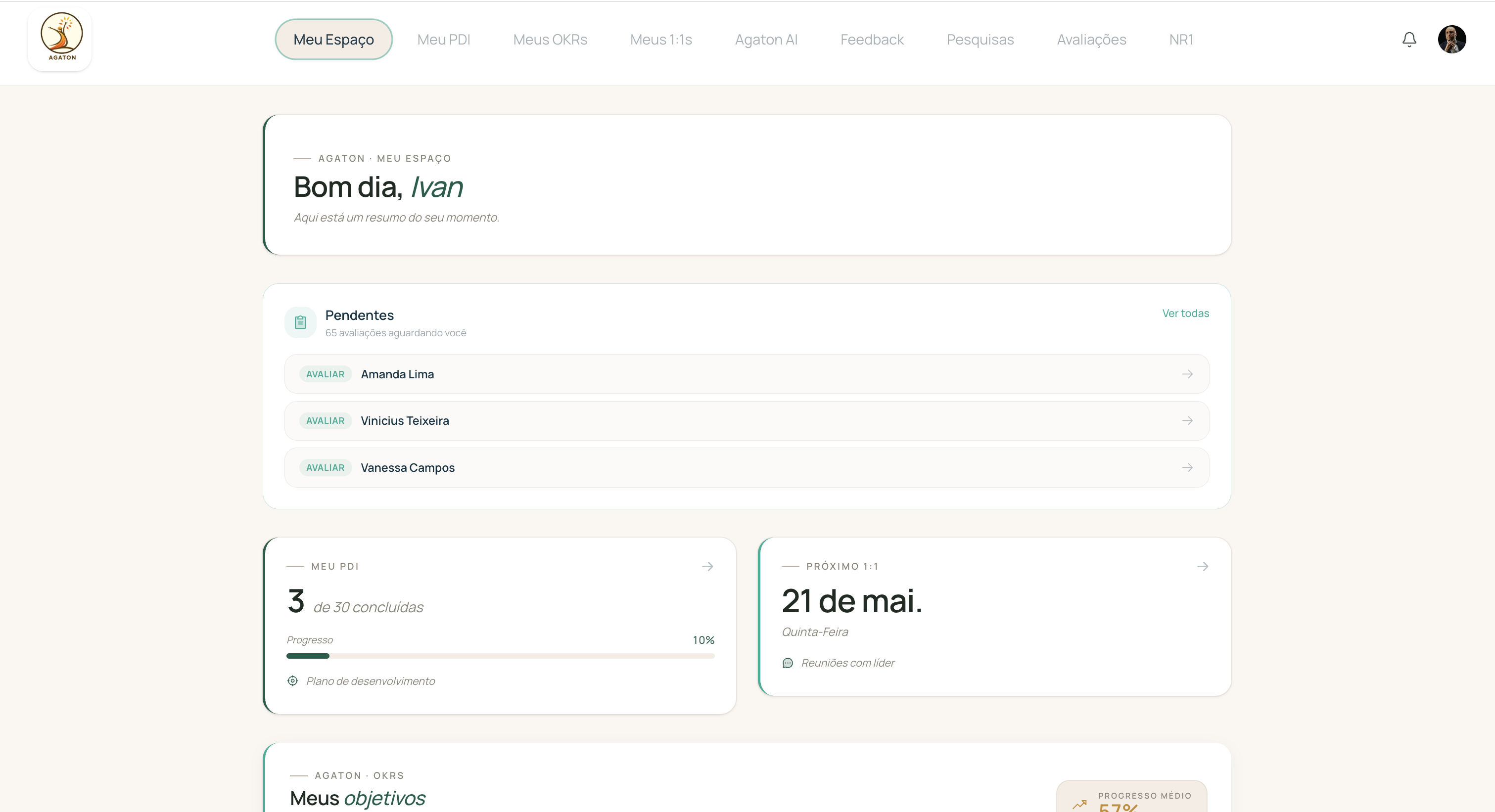 image of hr software interface on display