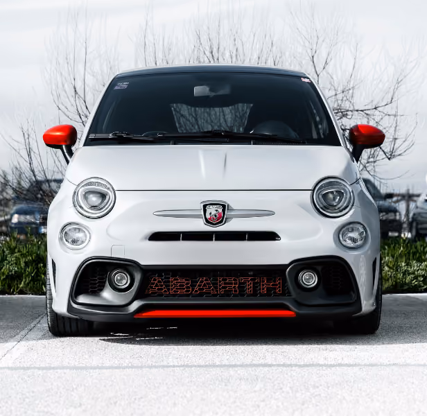 Front of Abarth vehicle.